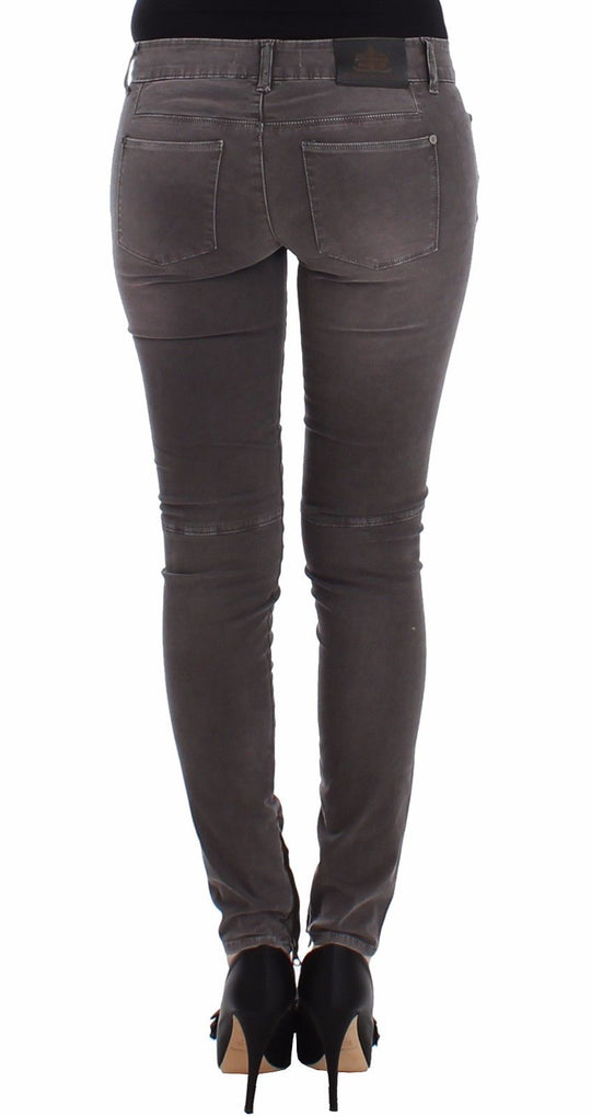 Ermanno Scervino Graue Slim Jeans Denim-Hosen Skinny Leg Stretch