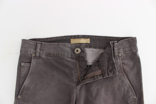 Ermanno Scervino Graue Slim Jeans Denim-Hosen Skinny Leg Stretch