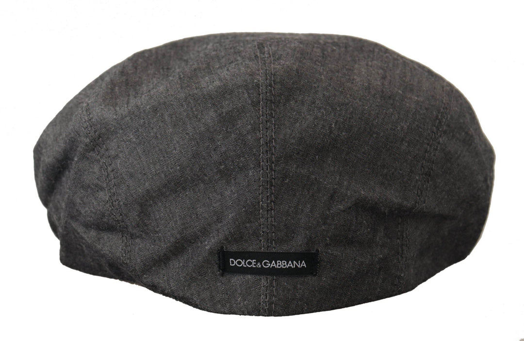 Dolce & Gabbana Eleganter grauer Newsboy-Hut - Léoré