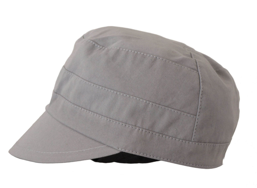 Dolce & Gabbana Elegante graue Newsboy-Mütze - Klassisches Accessoire - Léoré