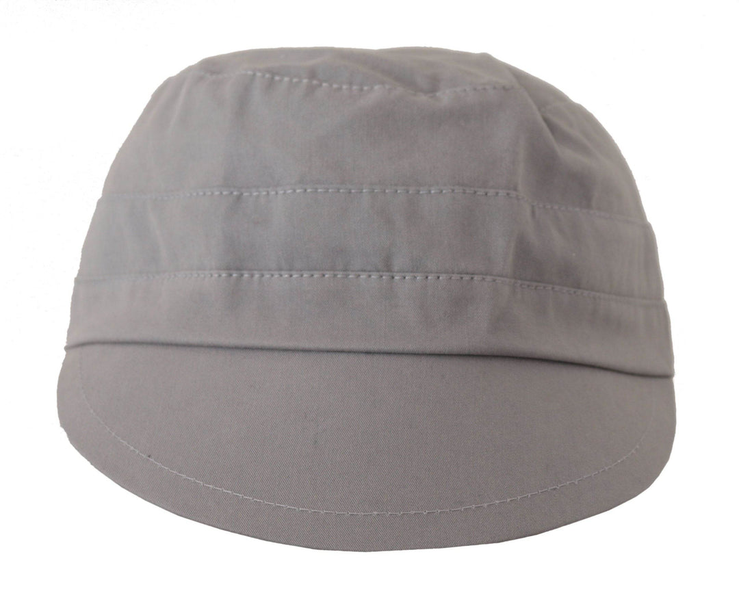 Dolce & Gabbana Elegante graue Newsboy-Mütze - Klassisches Accessoire - Léoré