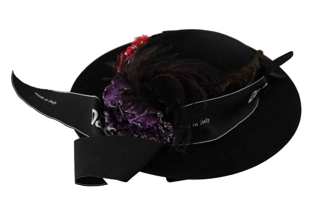 Dolce & Gabbana Eleganter schwarzer Hut mit breiter Krempe - Léoré