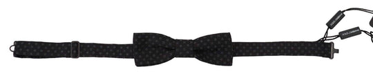 Dolce & Gabbana Exklusive gemusterte schwarze Seidenfliege - Léoré