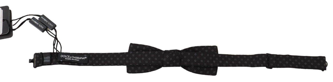 Dolce & Gabbana Exklusive gemusterte schwarze Seidenfliege - Léoré