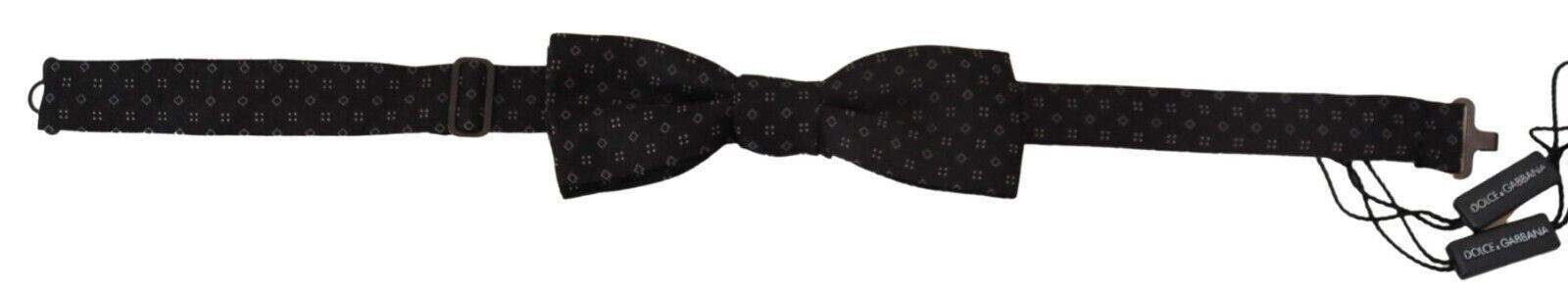 Dolce & Gabbana Elegante schwarze Seidenfliege für Männer - Léoré
