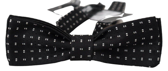 Dolce & Gabbana Elegante schwarze Seidenfliege - Léoré