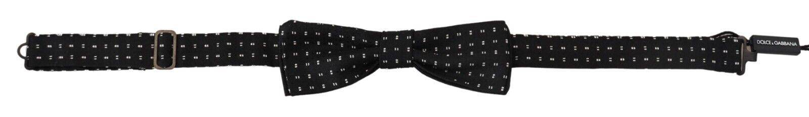 Dolce & Gabbana Elegante schwarze Seidenfliege - Léoré