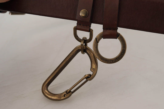 Dolce & Gabbana Eleganter brauner Ledergürtel mit Metallschnalle - Léoré