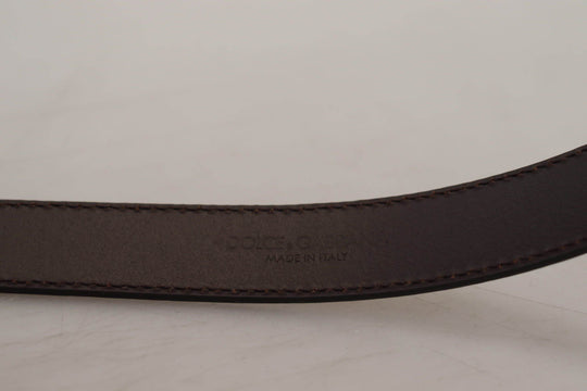 Dolce & Gabbana Goldfarbener Ledergürtel mit quadratischer Schnalle - Léoré