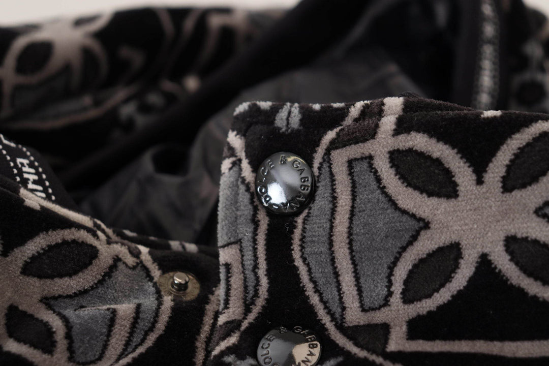 Dolce & Gabbana Elegante Kopfbedeckung aus schwarzer Baumwollmischung - Léoré