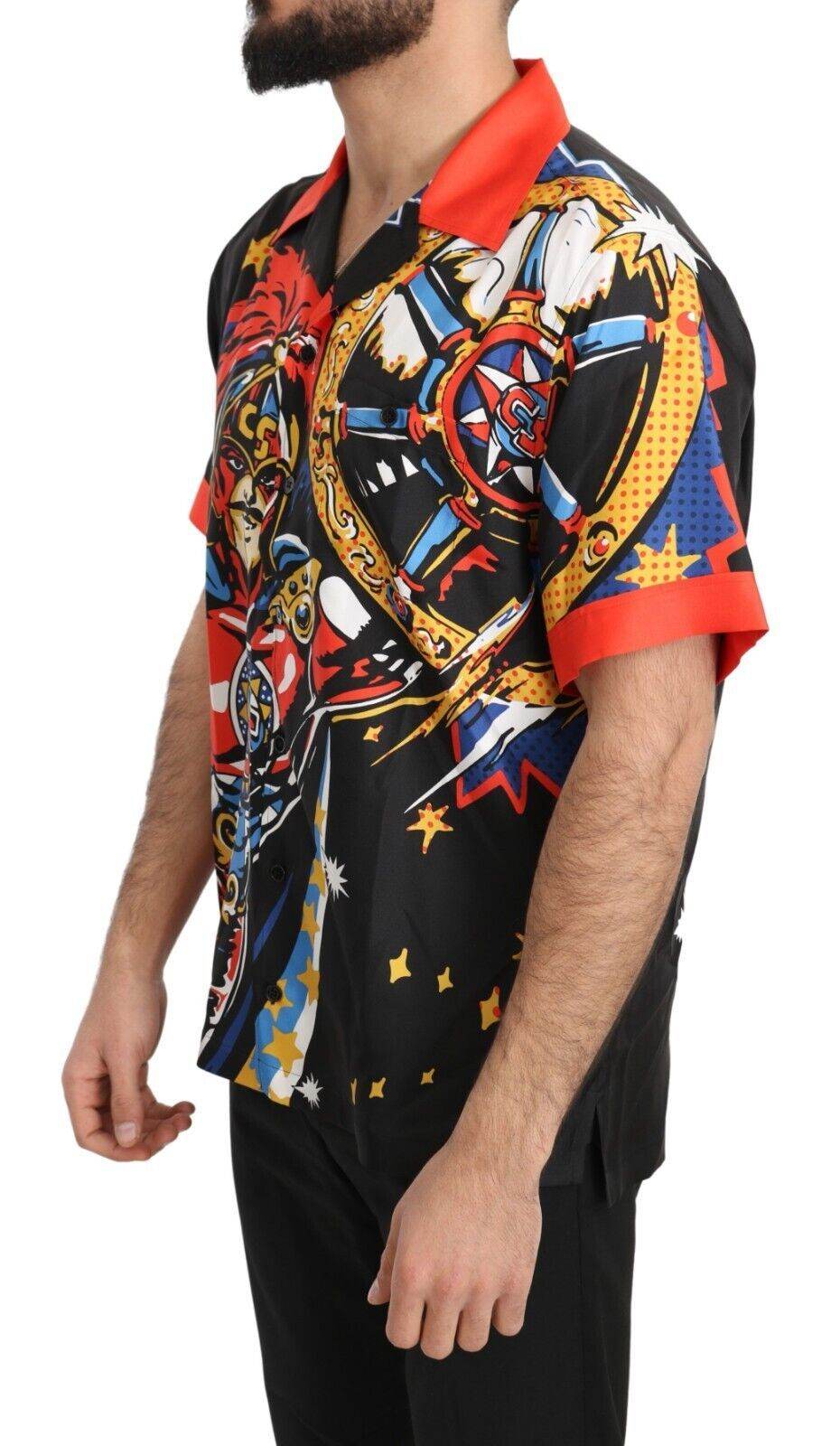 Dolce & Gabbana Multicolor Seidenhemd Casual Elegance - Léoré