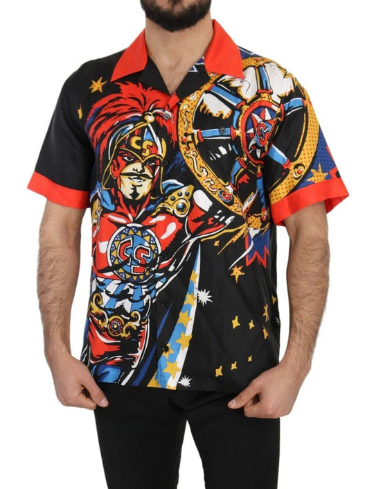 Dolce & Gabbana Multicolor Seidenhemd Casual Elegance - Léoré