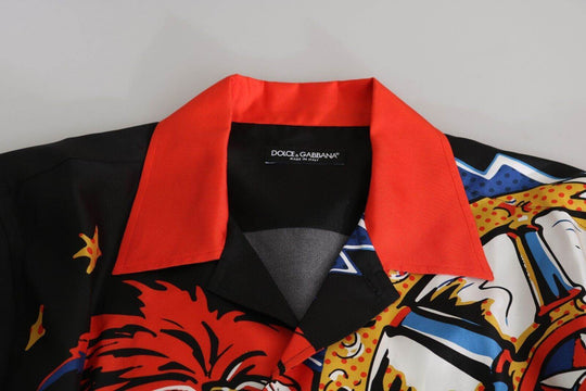 Dolce & Gabbana Multicolor Seidenhemd Casual Elegance - Léoré