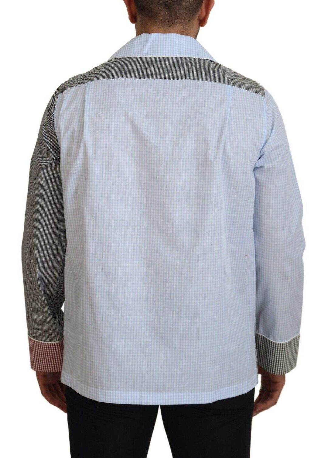 Dolce & Gabbana Multicolor Baumwoll-Schlafshirt mit Knopfleiste - Léoré
