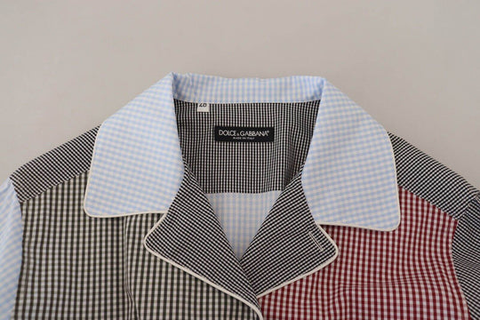 Dolce & Gabbana Multicolor Baumwoll-Schlafshirt mit Knopfleiste - Léoré