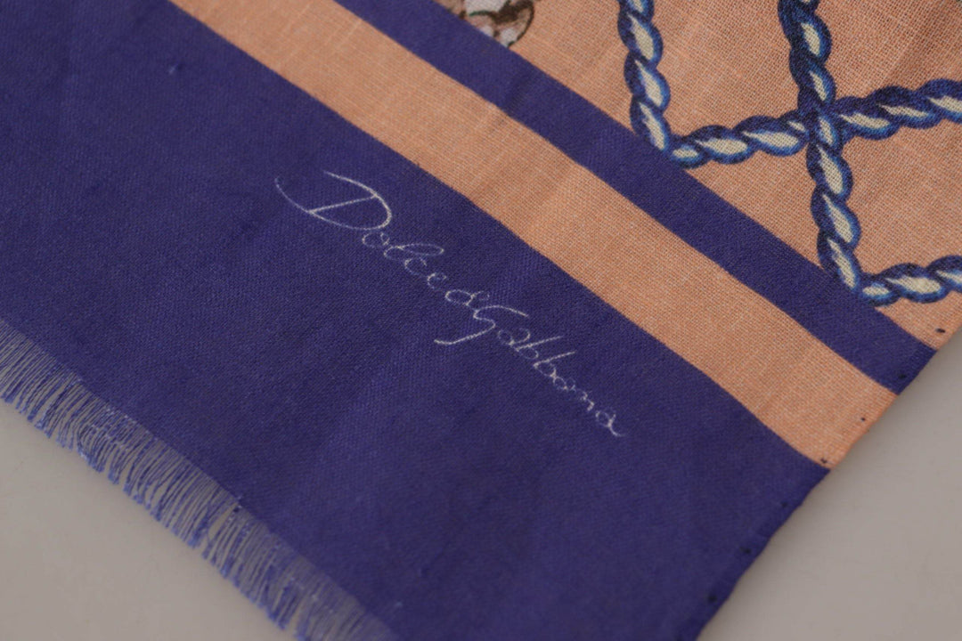 Dolce & Gabbana Multicolor Muschel Leinenschal für Männer - Léoré