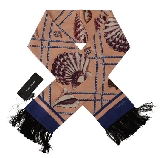 Dolce & Gabbana Eleganter Seidenschal für Männer - Multicolor Luxus-Accessoire - Léoré