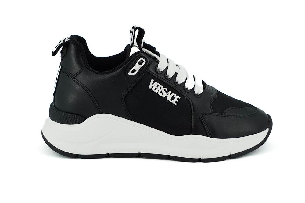 Versace Elegante monochrome Leder-Sneakers - Léoré