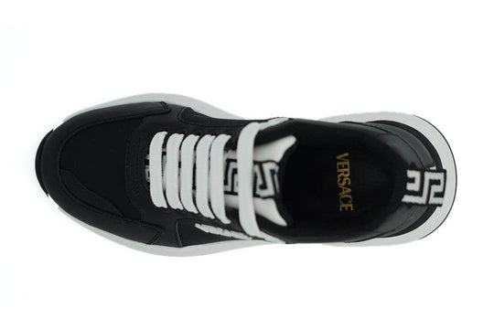 Versace Elegante monochrome Leder-Sneakers - Léoré