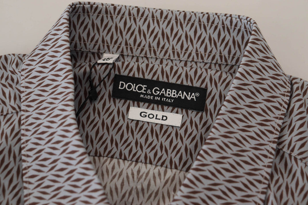 Dolce & Gabbana Elegantes, schmal geschnittenes, formelles Baumwollhemd - Léoré