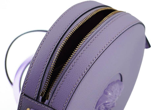 Versace Elegante lila runde Umhängetasche - Léoré