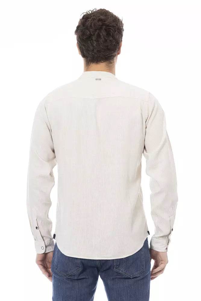 Baldinini Trend Weißes Leinenhemd für Männer - Léoré