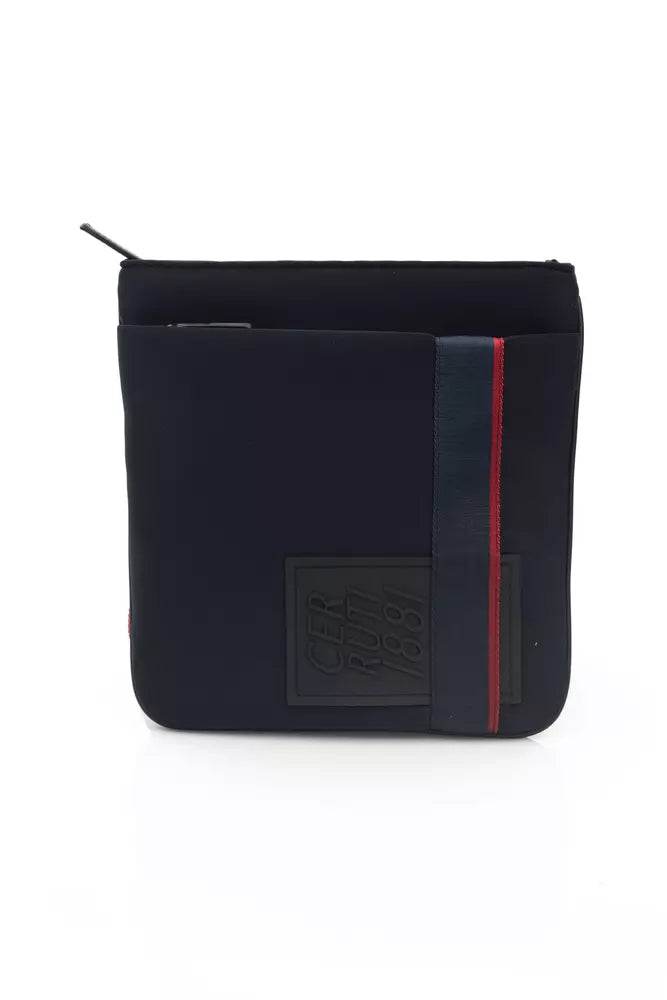 Cerruti 1881 Blaue Polyester Männer Messenger Bag - Léoré