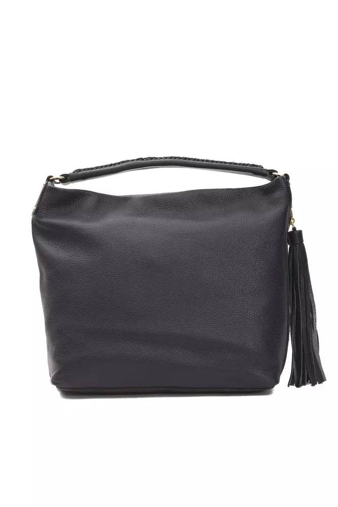 Pompei Donatella Graue Leder Damen Umhängetasche - Léoré