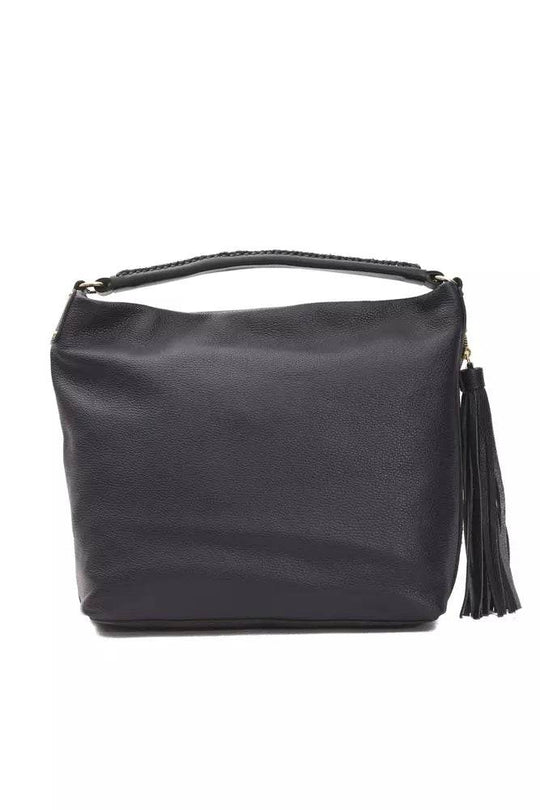 Pompei Donatella Graue Leder Damen Umhängetasche - Léoré