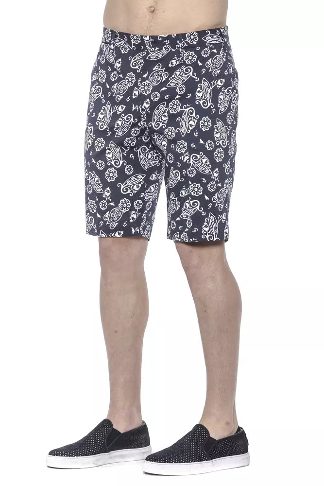 PT Torino Blaue Baumwolle Herren Bermuda Short