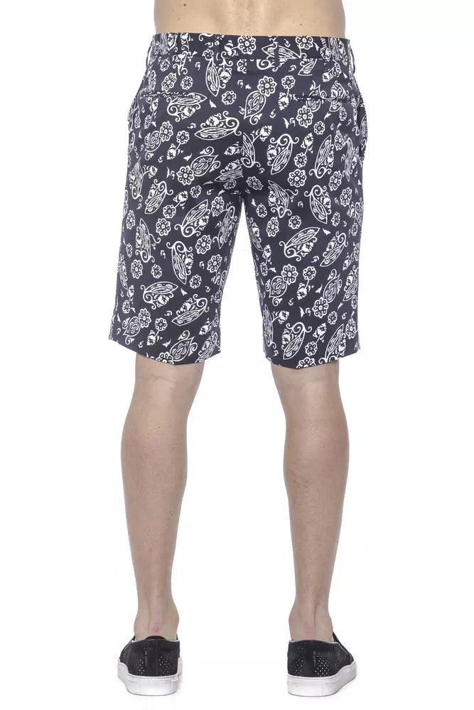 PT Torino Blaue Baumwolle Herren Bermuda Short