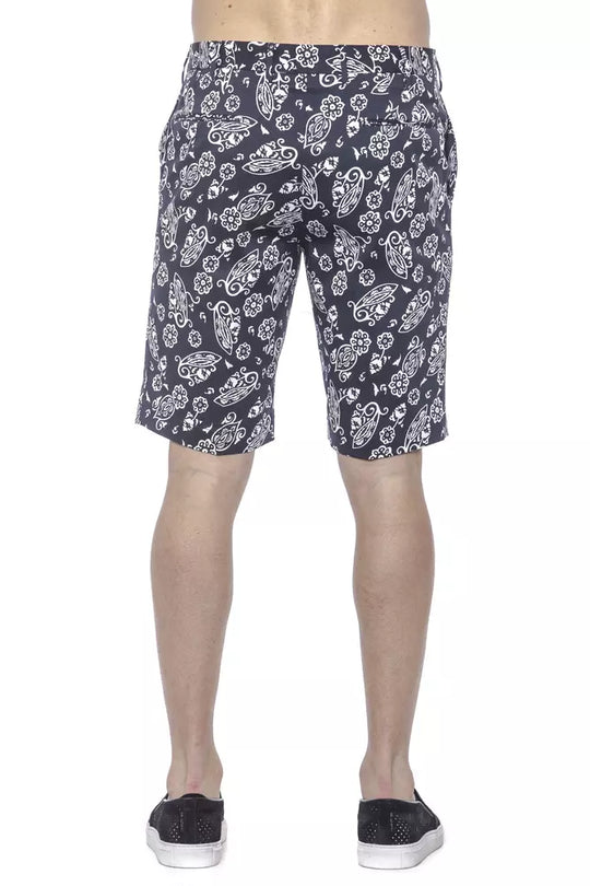 PT Torino Blaue Baumwolle Herren Bermuda Short