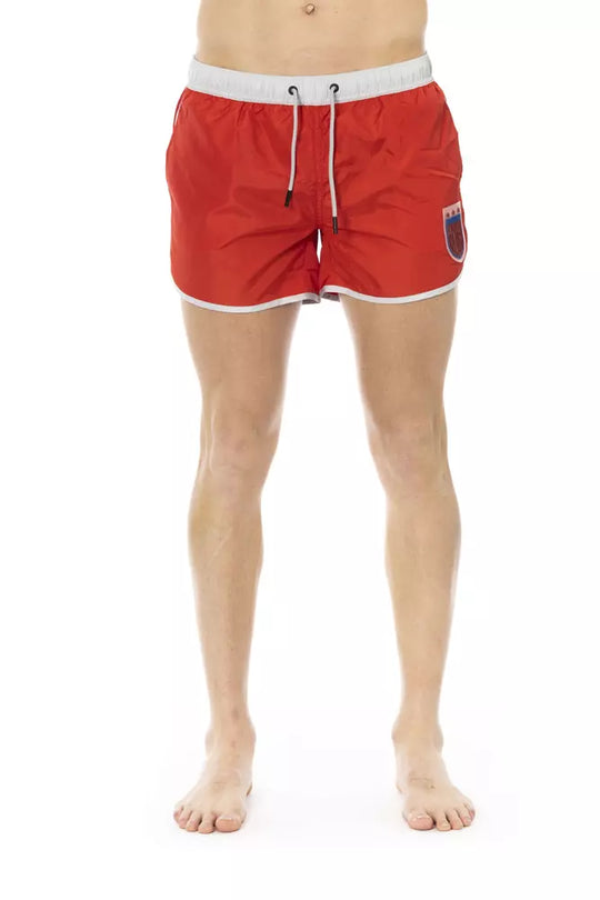 Bikkembergs Rotes Polyester Männer schwimmen kurz
