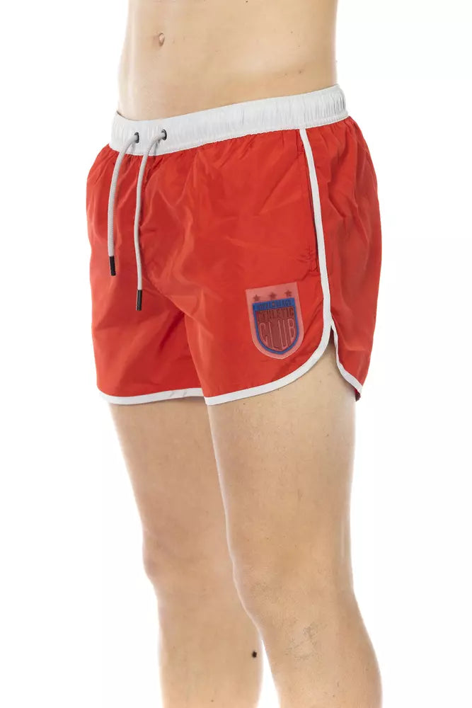 Bikkembergs Rotes Polyester Männer schwimmen kurz