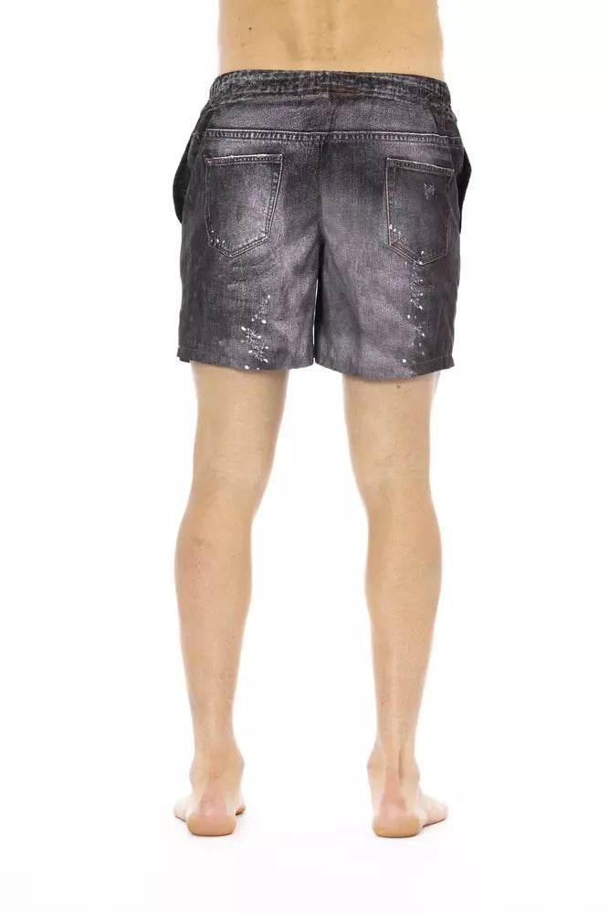 Just Cavalli Schwarze Polyester Herren Badeshorts - Léoré