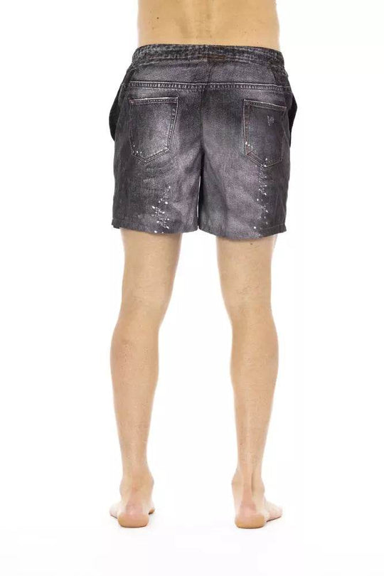 Just Cavalli Schwarze Polyester Herren Badeshorts - Léoré