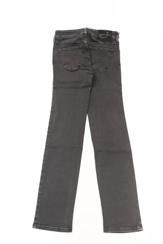 Jacob Cohen Schwarz Baumwolle Frauen Jeans