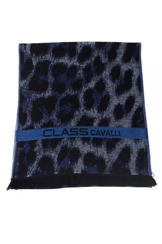 Cavalli Class Blauer Wollschal für Männer - Léoré