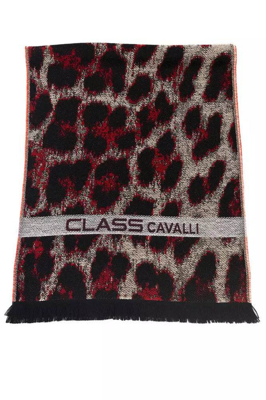 Cavalli Class Burgunderfarbener Herrenschal aus Wolle - Léoré