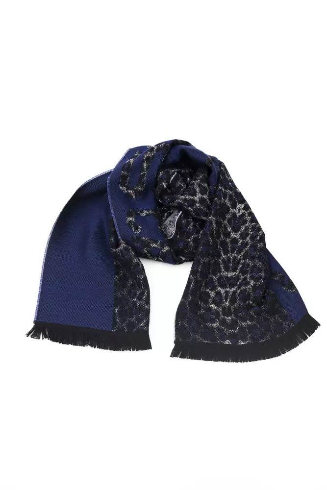 Cavalli Class Blauer Wollschal für Männer - Léoré