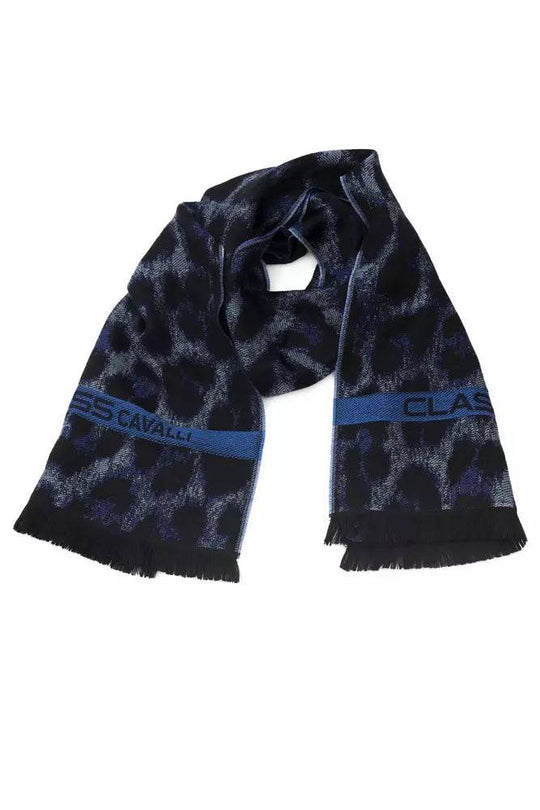 Cavalli Class Blauer Wollschal für Männer - Léoré