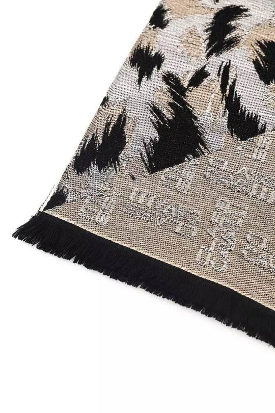 Cavalli Class Beige Wolle Männer Schal - Léoré