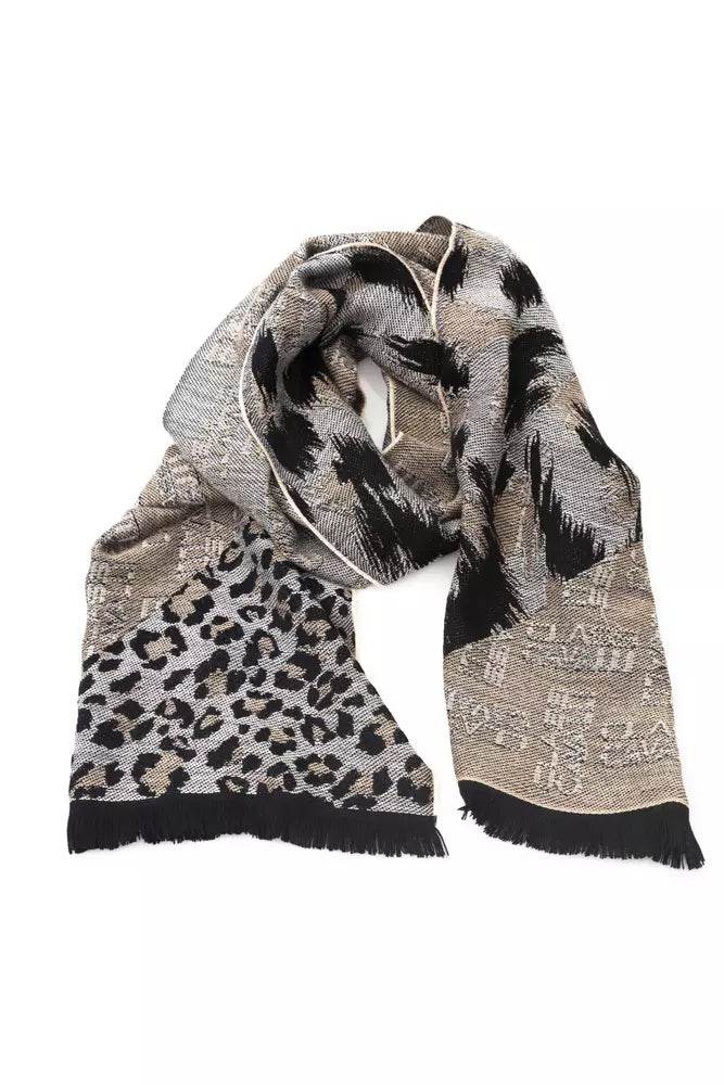 Cavalli Class Beige Wolle Männer Schal - Léoré