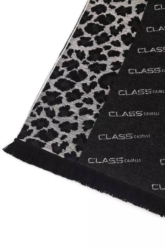 Cavalli Class Schwarzer Wollschal für Männer - Léoré