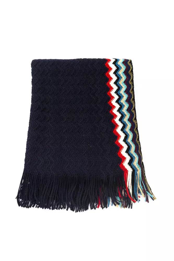 Missoni Schwarzer Wollschal für Männer - Léoré