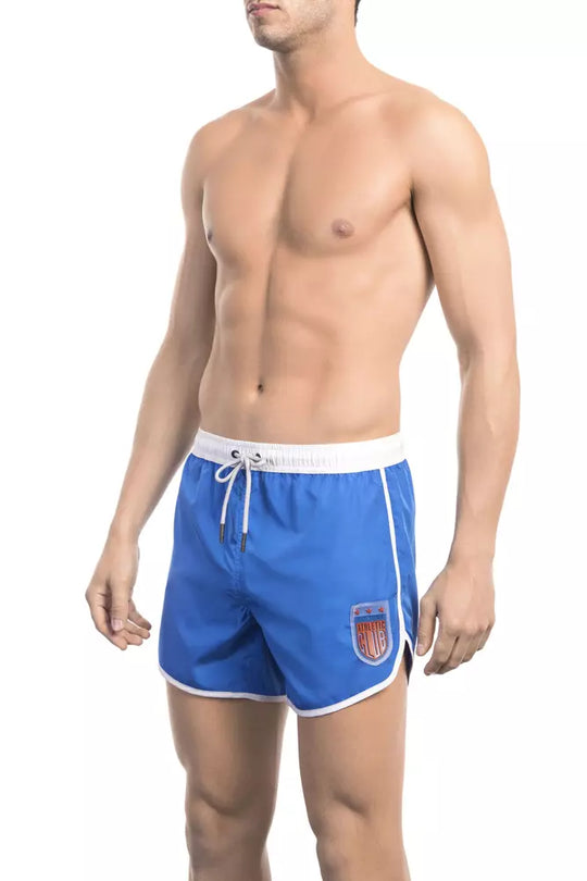 Bikkembergs Blaue Polyester Herren-Badeshorts