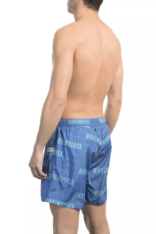 Bikkembergs Blaue Polyester Herren-Badeshorts