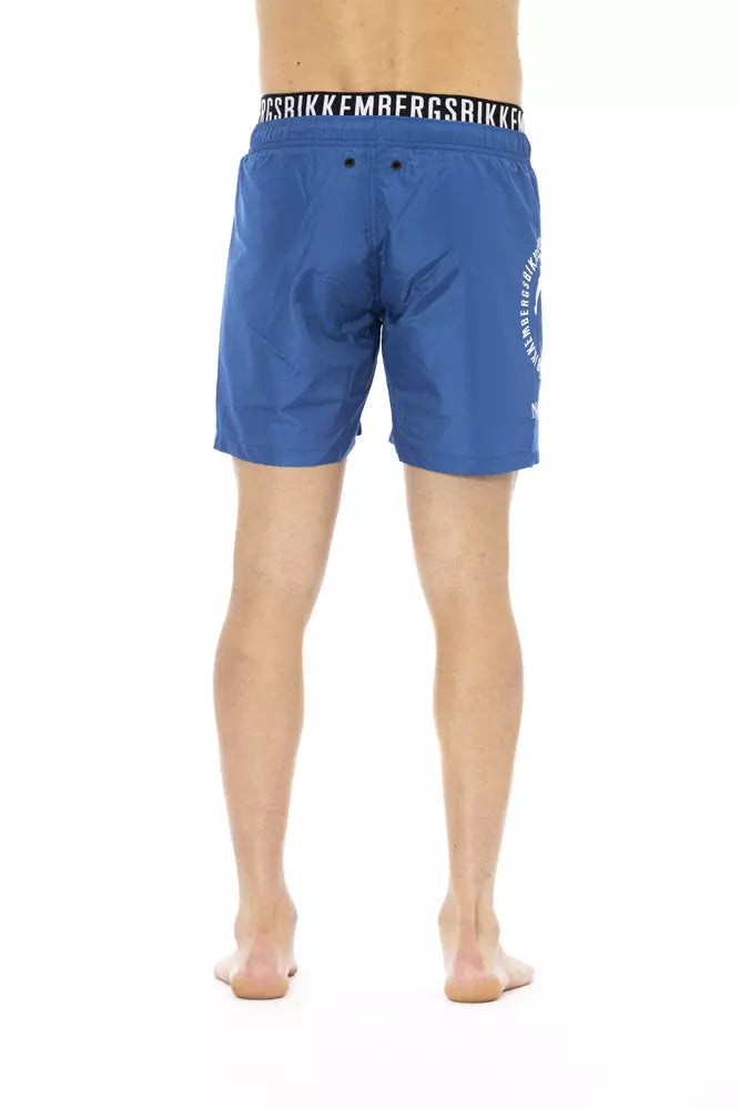 Bikkembergs Blaue Polyester Herren-Badeshorts