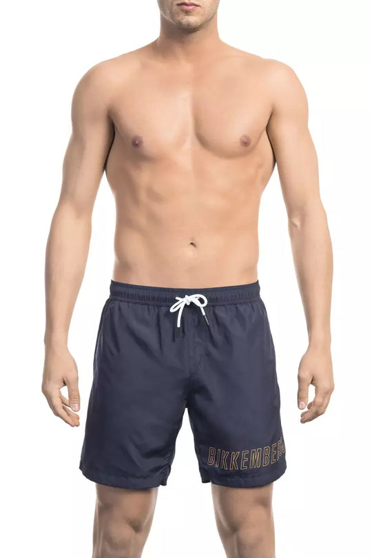 Bikkembergs Blaue Polyester Herren-Badeshorts
