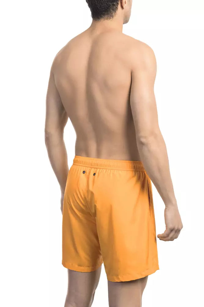 Bikkembergs Orange Polyester Herren-Badeshorts